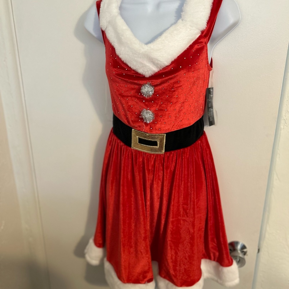 Red Santa Christmas Dress - 32 Bust New Size Junior Small